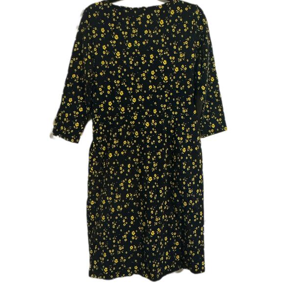 Boden Penny Floral Print Jersey Dress Pockets Quarter Sleeve Fairy Grunge Sz 10 - Picture 3 of 8